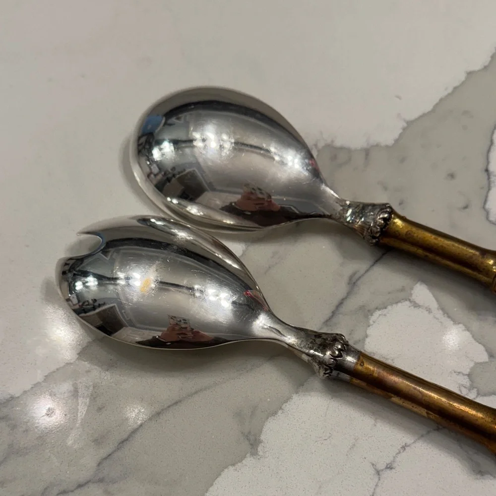 Luxury Bamboo Handle Serving Spoons